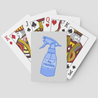 No, Thanks. Spray Bottle Sassy Humour Playing Cards