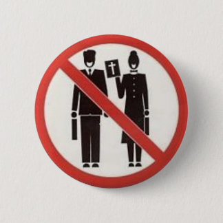 No Thanks We're Atheists Badge/Button 2 Inch Round Button