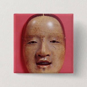 No theatre mask 2 inch square button