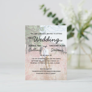 No Theme, Just Love Wedding Invitation Postcard