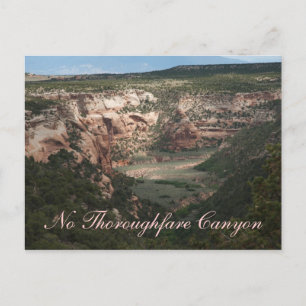 No Thoroughfare Canyon Postcard