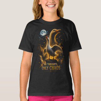 No Thoughts Only Chaos Funny Goose Gift T-Shirt