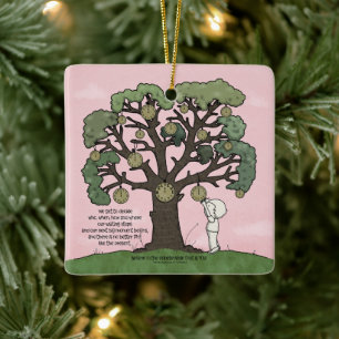 No TIME Like the Present Ceramic Ornament