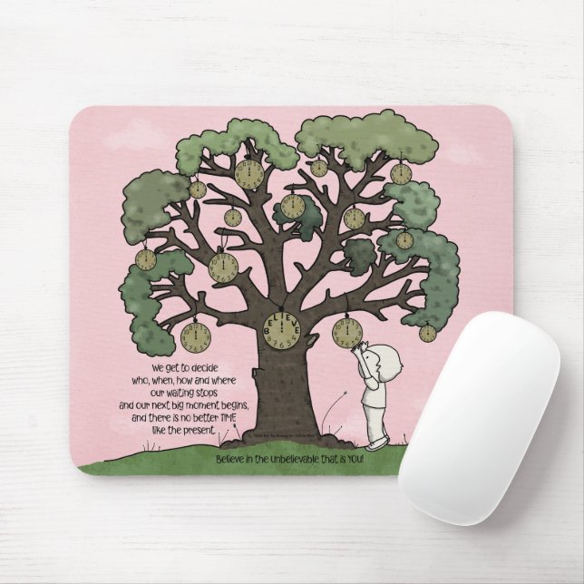 No TIME Like the Present Mouse Pad (With Mouse)