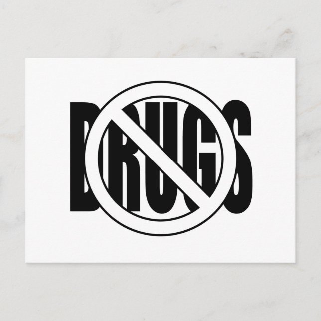 No to Drugs Postcard (Front)