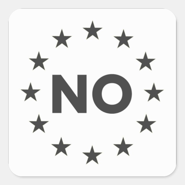 No to EU sticker 1 (Front)