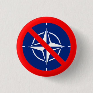 No to NATO 1 Inch Round Button