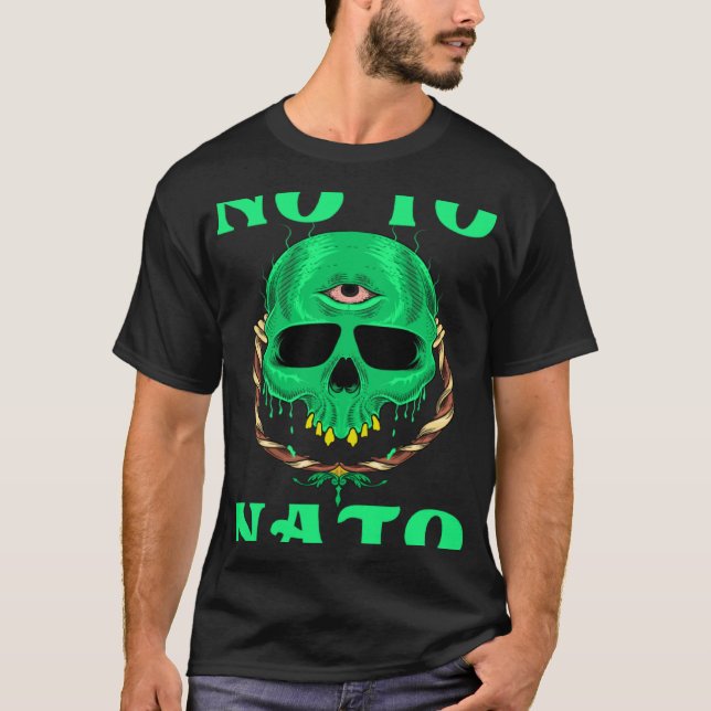No to NATO Anti War Peace T-Shirt (Front)