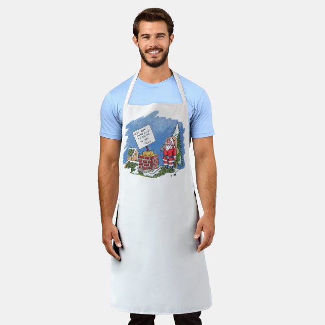 No To Santa men chef apron (Worn)