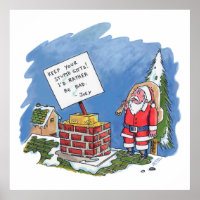 No To Santa value matte poster