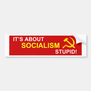 No to Socialism Bumper Sticker