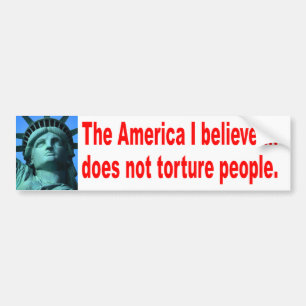 No Torture Bumper Sticker