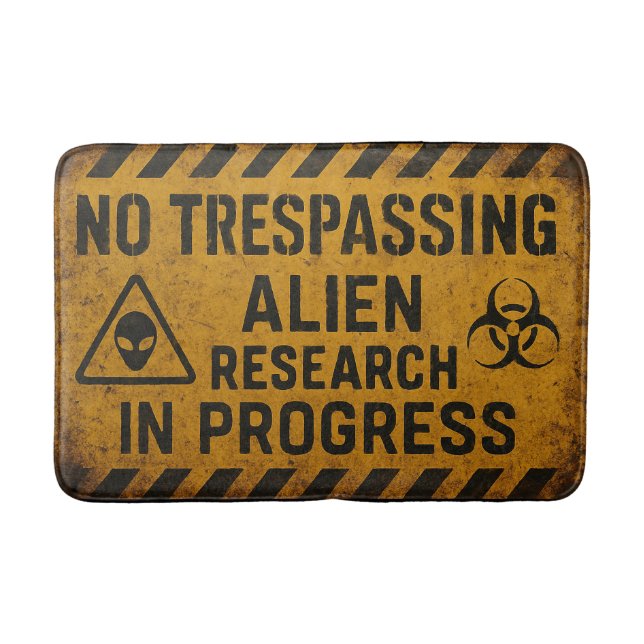No Trespassing Bath Mat (Front)