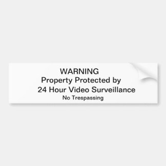 NO Trespassing Sign Bumper Sticker