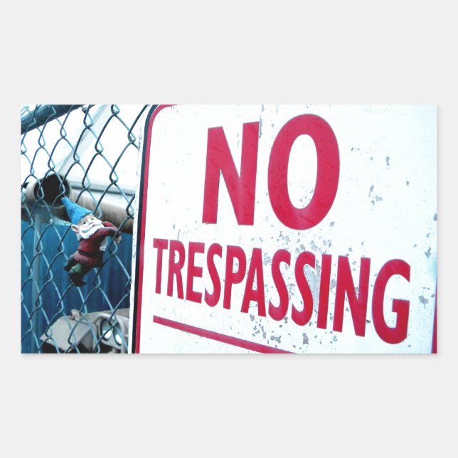 No Trespassing Sticker (Front)