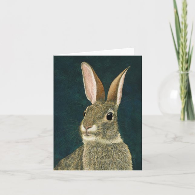 "No Tricks" - Cottontail Card (Front)