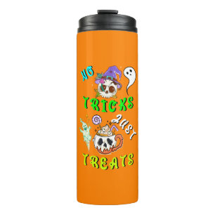 No Tricks Just Treats Cute Thermal Tumbler