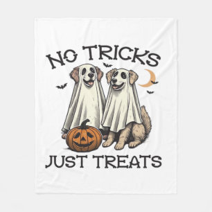 No Tricks Just Treats Dog Halloween Shirt Classic Fleece Blanket