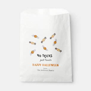 No Tricks Just Treats Halloween Candy  Favour Bag
