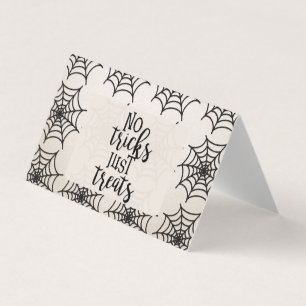 No Tricks Just Treats Halloween Goodies Business Card