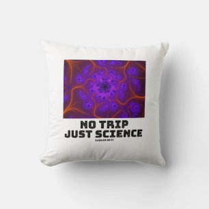 No Trip Just Science Mandelbrot Julia Set Fractal Throw Pillow