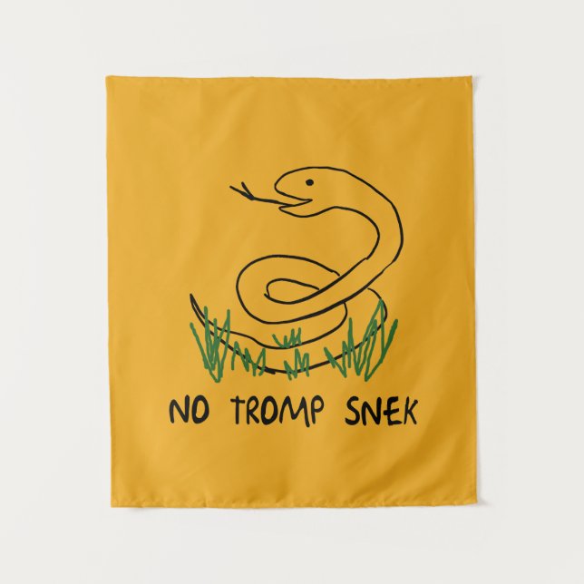 No tromp snek Tapestry (Front)