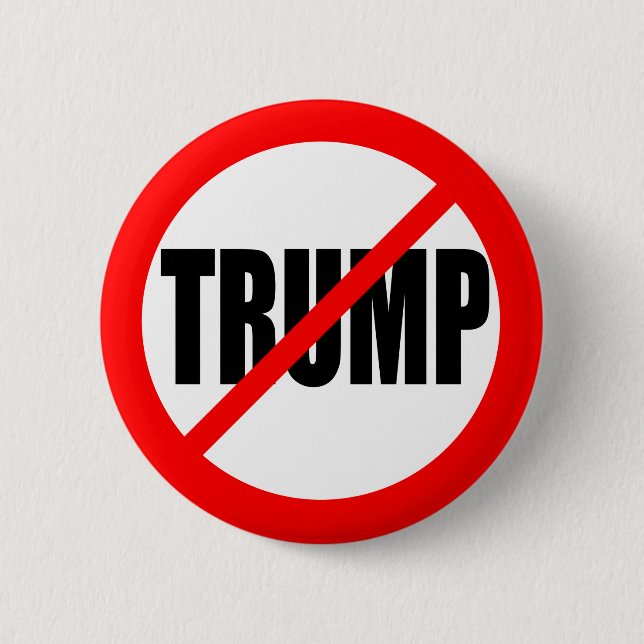 'NO TRUMP' 2.25-inch 2 Inch Round Button (Front)