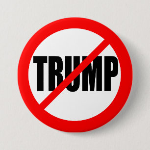 'NO TRUMP' 3-inch 3 Inch Round Button