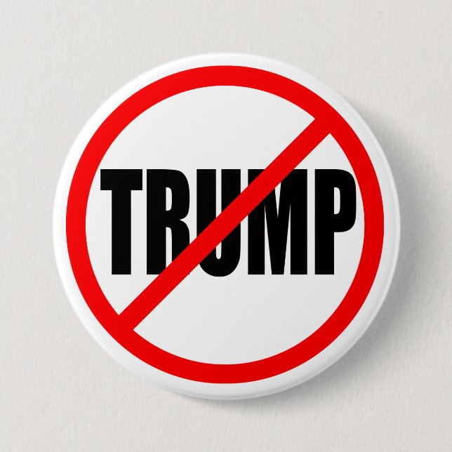 'NO TRUMP' 3 INCH ROUND BUTTON (Front)