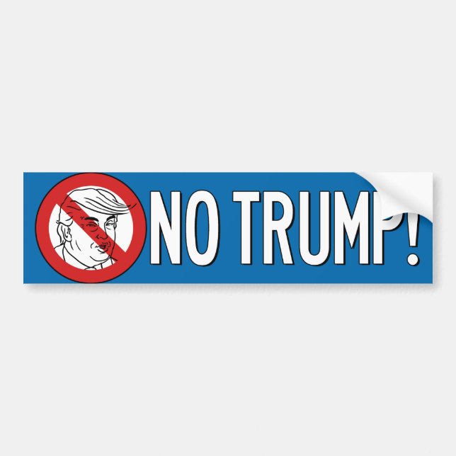 No Trump Bumper Sticker (Front)