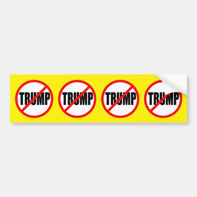 'NO TRUMP' BUMPER STICKER (Front)