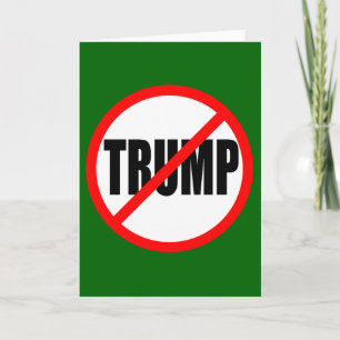 "NO TRUMP" CHRISTMAS HOLIDAY CARD
