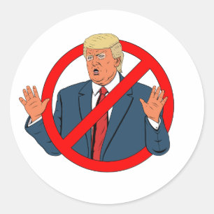 No Trump Classic Round Sticker