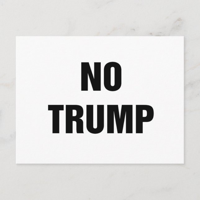 NO TRUMP! POSTCARD (Front)