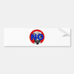 No Trump (red and blue) Bumper Sticker