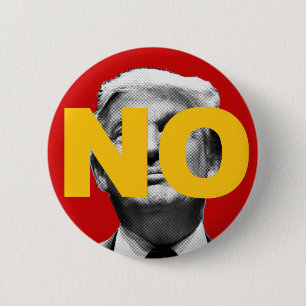 No Trump (Red and Yellow) 2 Inch Round Button