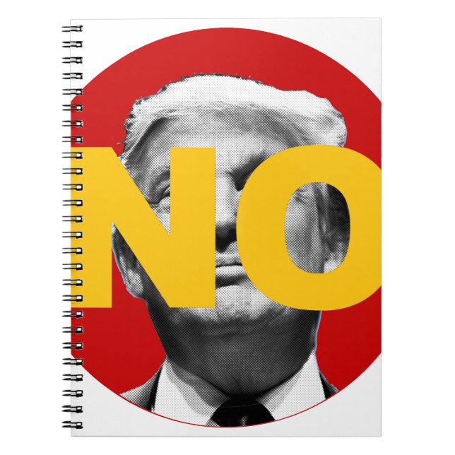 No Trump (Red and Yellow) Notebook (Front)