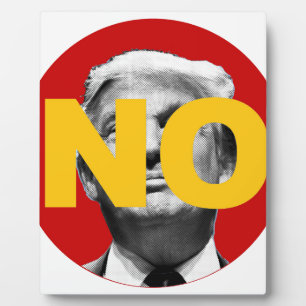 No Trump (Red and Yellow) Plaque