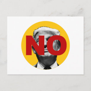 No Trump (Yellow and Red) Postcard