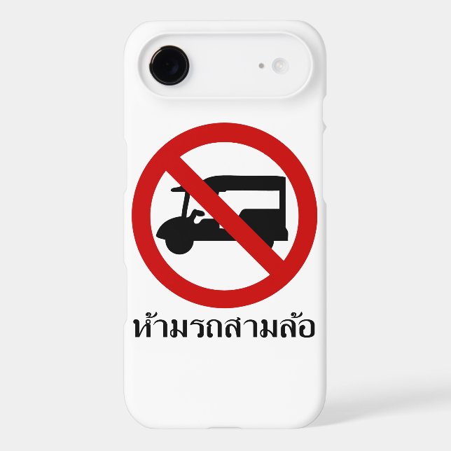 NO Tuk-Tuk TAXI ⚠ Thai Road Sign ⚠ (Back)