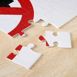 NO Tuk-Tuk TAXI ⚠ Thai Road Sign ⚠ Jigsaw Puzzle