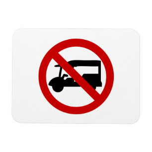 NO Tuk-Tuk TAXI ⚠ Thai Road Sign ⚠ Magnet
