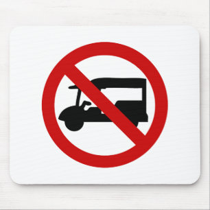 NO Tuk-Tuk TAXI ⚠ Thai Road Sign ⚠ Mouse Pad