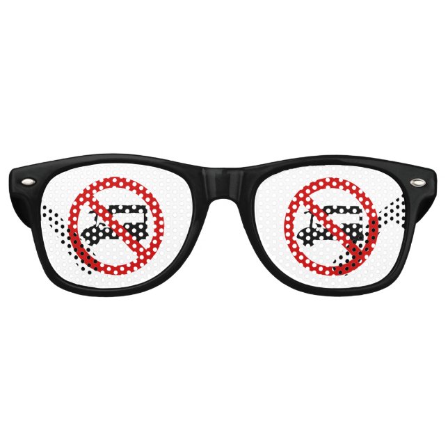 NO Tuk-Tuk TAXI ⚠ Thai Road Sign ⚠ Retro Sunglasses (Front)