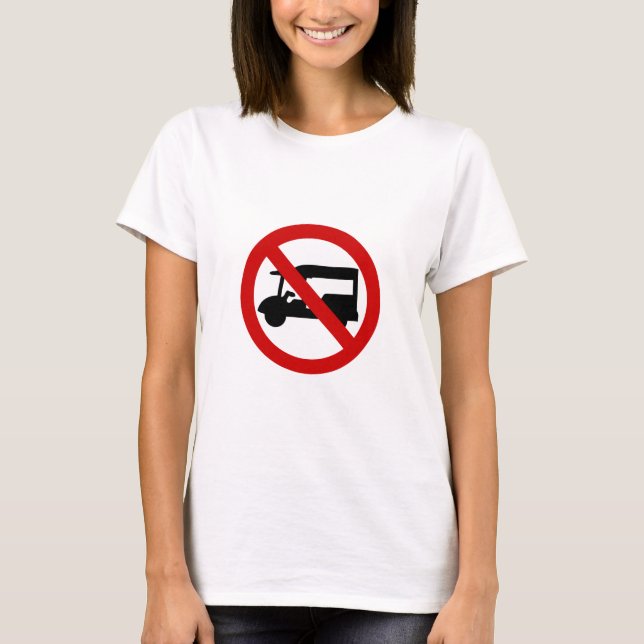 NO Tuk-Tuk TAXI ⚠ Thai Road Sign ⚠ T-Shirt (Front)