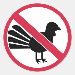 No turkey thanksgiving classic round sticker