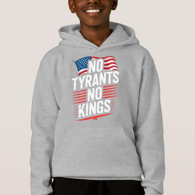 No Tyrants No Kings Patriotic Freedom Activism Tee (Devant)