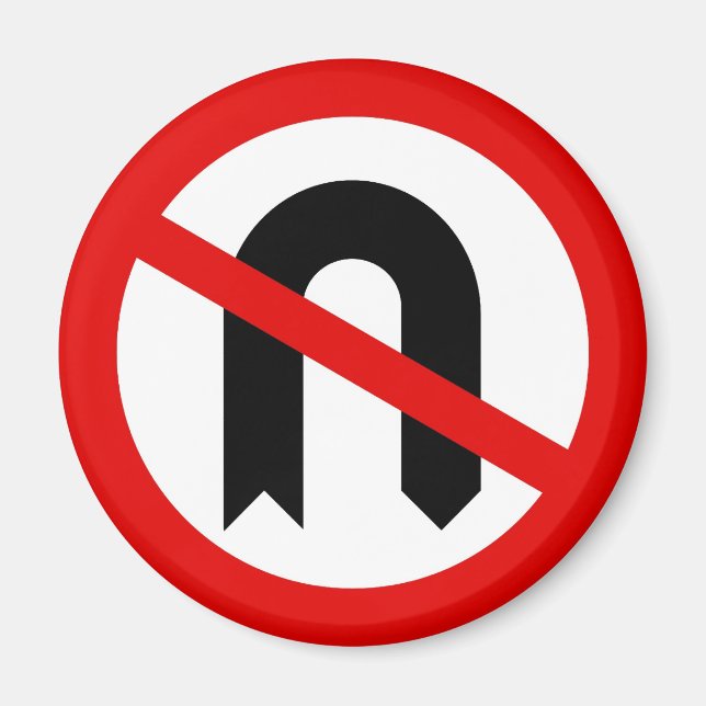 No U Turn Magnet (Front)