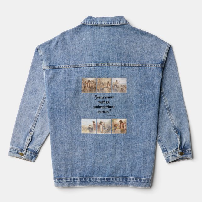 No unimportant person denim jacket (Back)