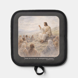 No unimportant person pot holder